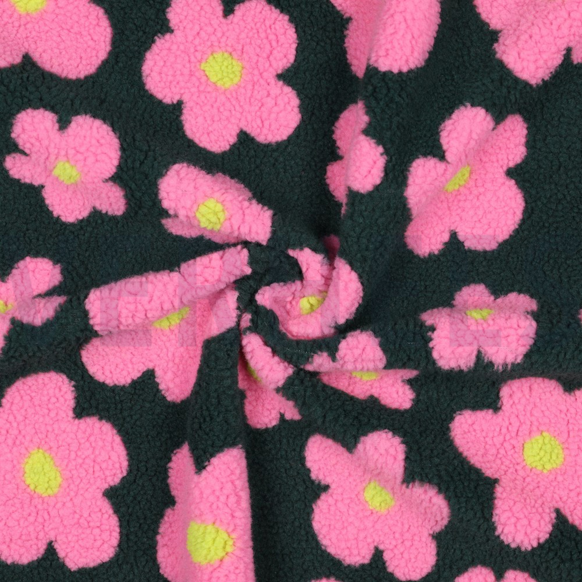 TEDDY FLOWERS ARMY GREEN/PINK (high resolution) #3
