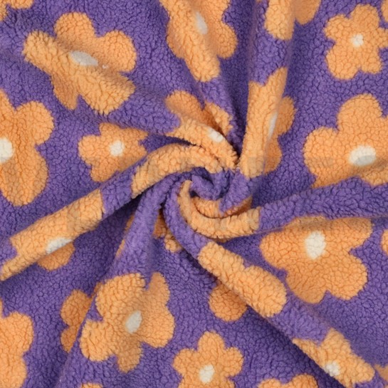 TEDDY JACQUARD FLOWERS LILAC/ APRICOT #7
