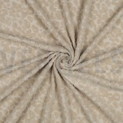COTTON TOWELING KNIT ANIMAL SKIN SAND (thumbnail) #3