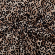 STEPPED VELVET DIGITAL ANIMAL SKIN BROWN (thumbnail) #3