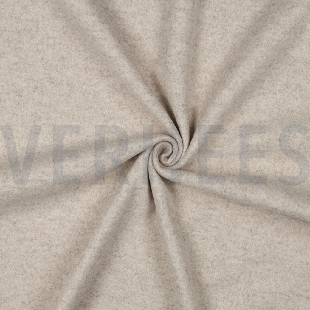 KNITTED WOOL LOOK BEIGE MELANGE #3