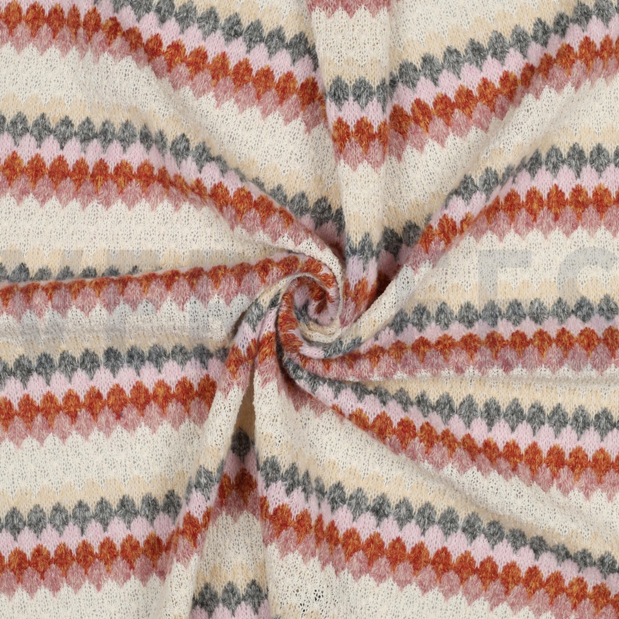 KNITTED YARN DYED STRIPES DARK ROSE (high resolution) #3