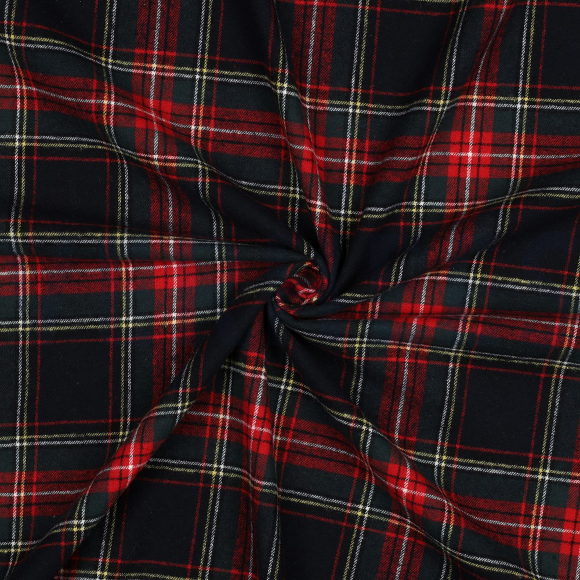 COTTON YARN DYED BRUSHED CHECKS NAVY/RED (high resolution) #3