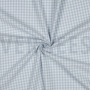 COTTON YARN DYED BRUSHED CHECKS LIGHT BLUE (thumbnail) #3