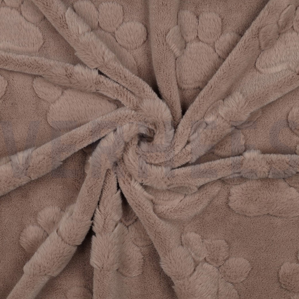 FLEECE DOG PAWS TAUPE #3