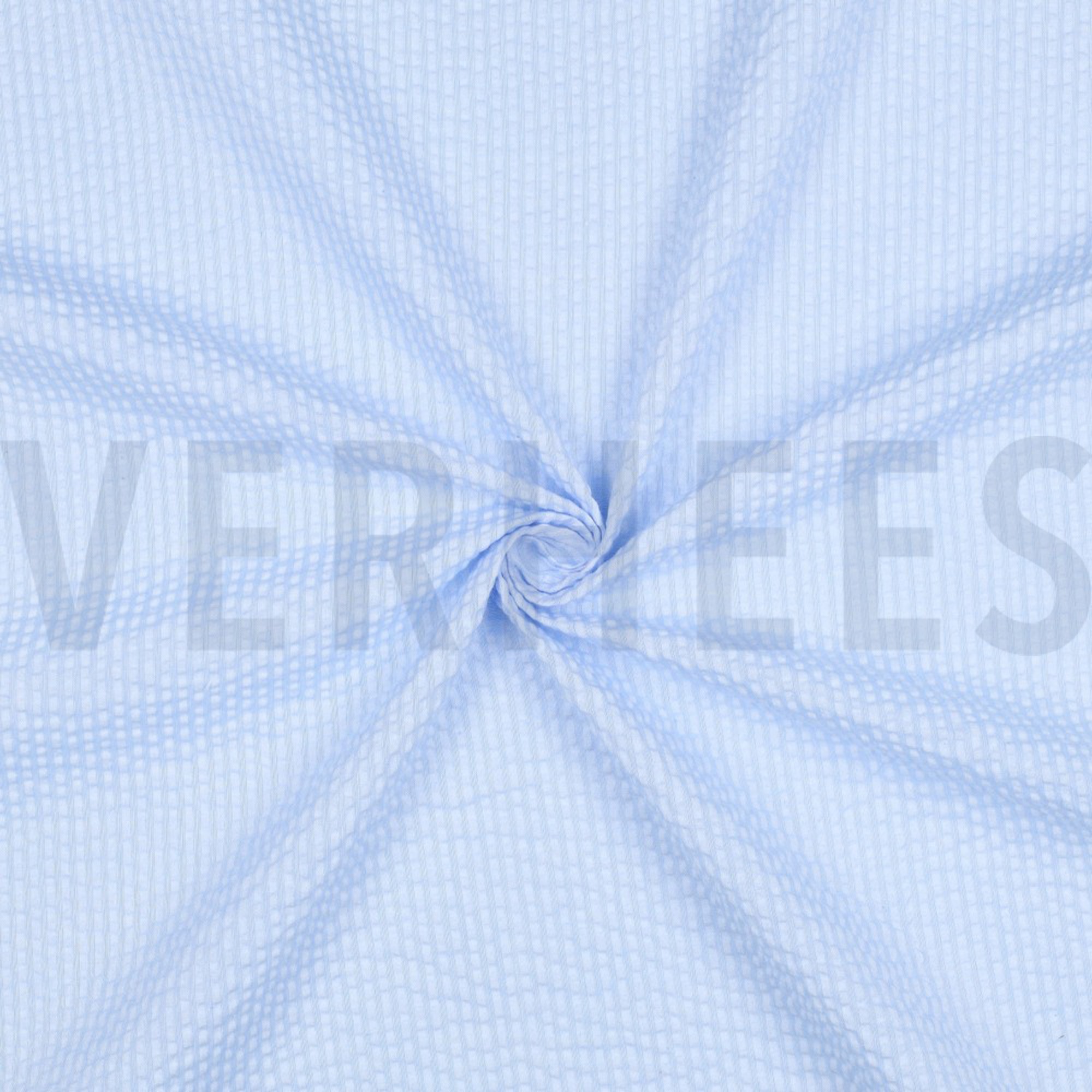 COTTON SEERSUCKER YARN DYED STRIPES BLUE (high resolution) #3