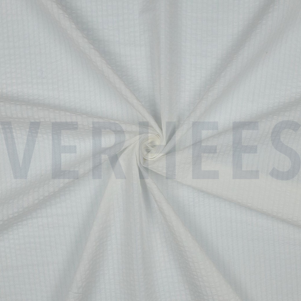 COTTON JACQUARD SEERSUCKER WHITE #3