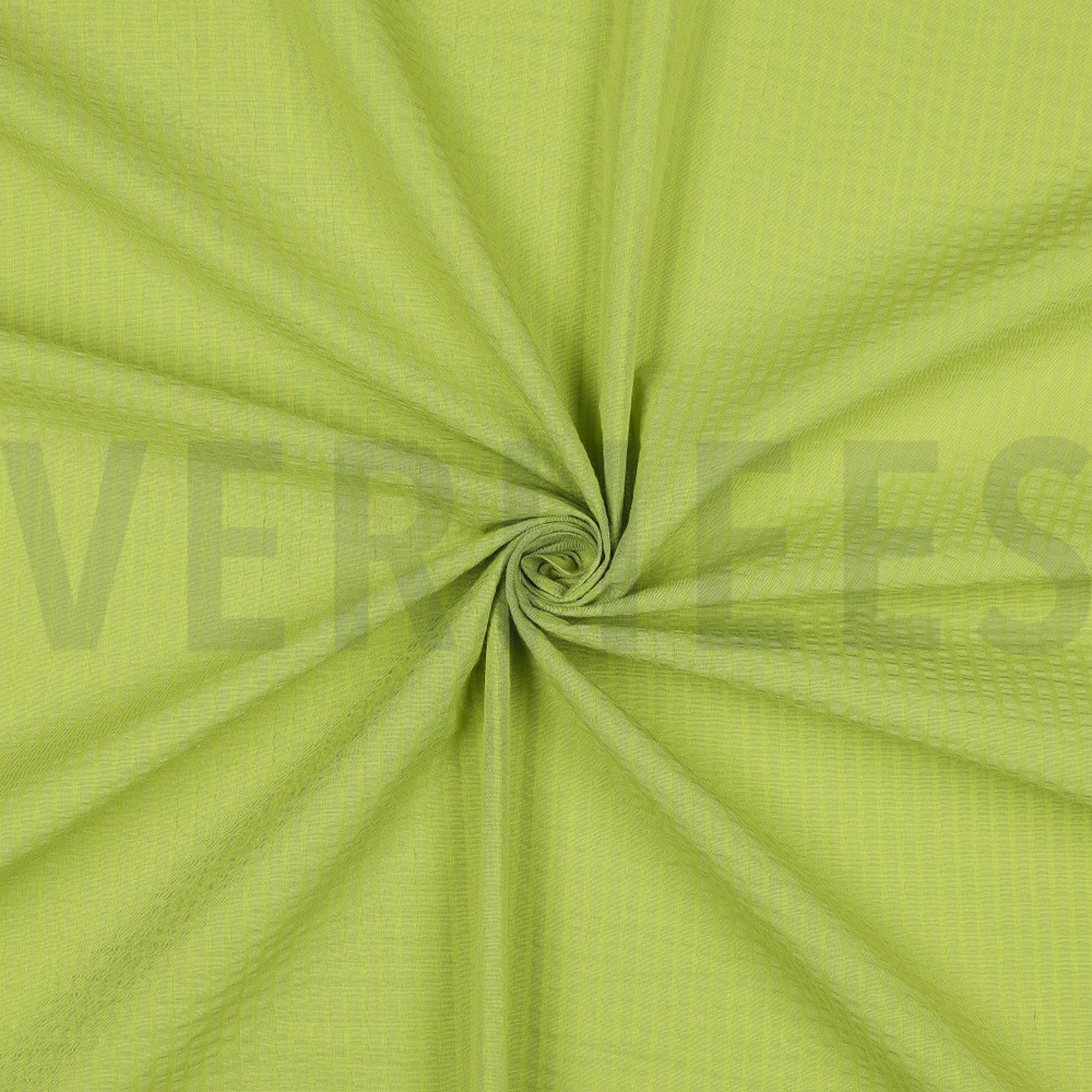 COTTON JACQUARD SEERSUCKER LIME (high resolution) #3