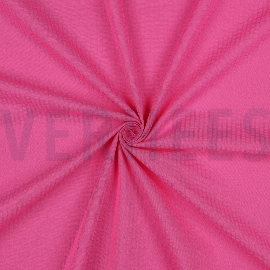 COTTON JACQUARD SEERSUCKER FUCHSIA #3
