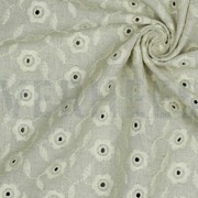 LINEN VISCOSE EMBROIDERY NATURAL (thumbnail) #3
