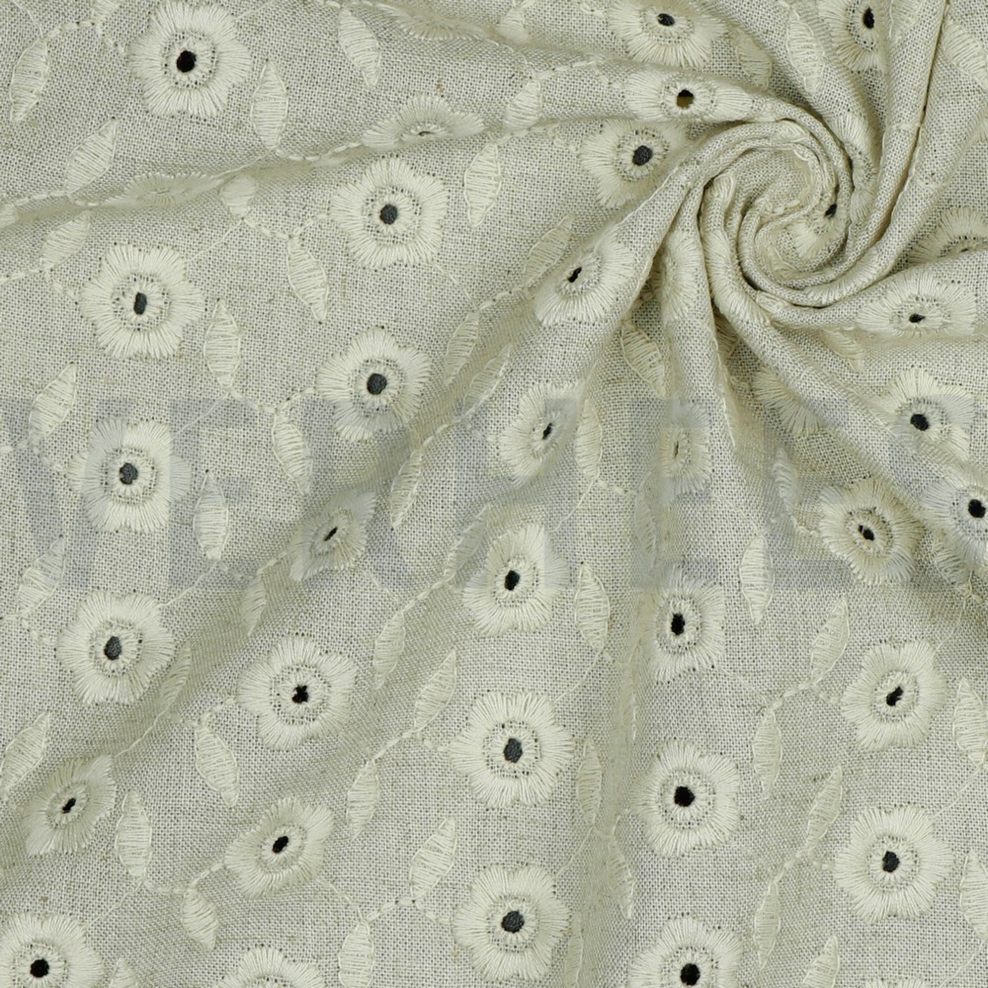 LINEN VISCOSE EMBROIDERY NATURAL (high resolution) #3