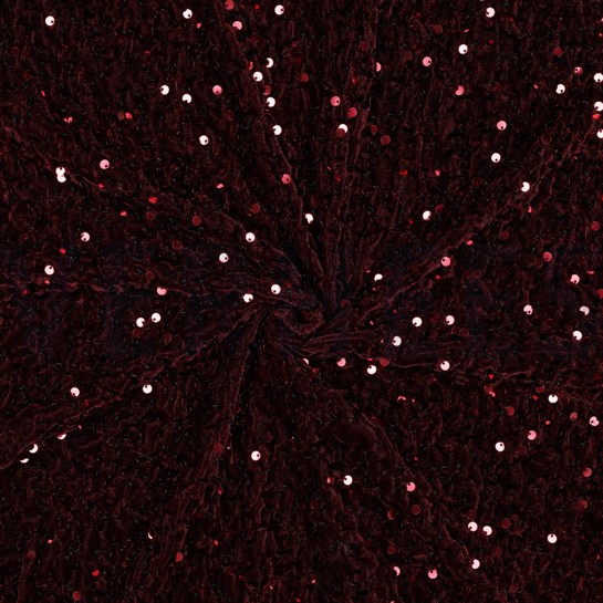 SEQUINS VELVET BORDEAUX #7