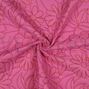 COTTON STEPPED FLOWERS PINK (thumbnail) #3