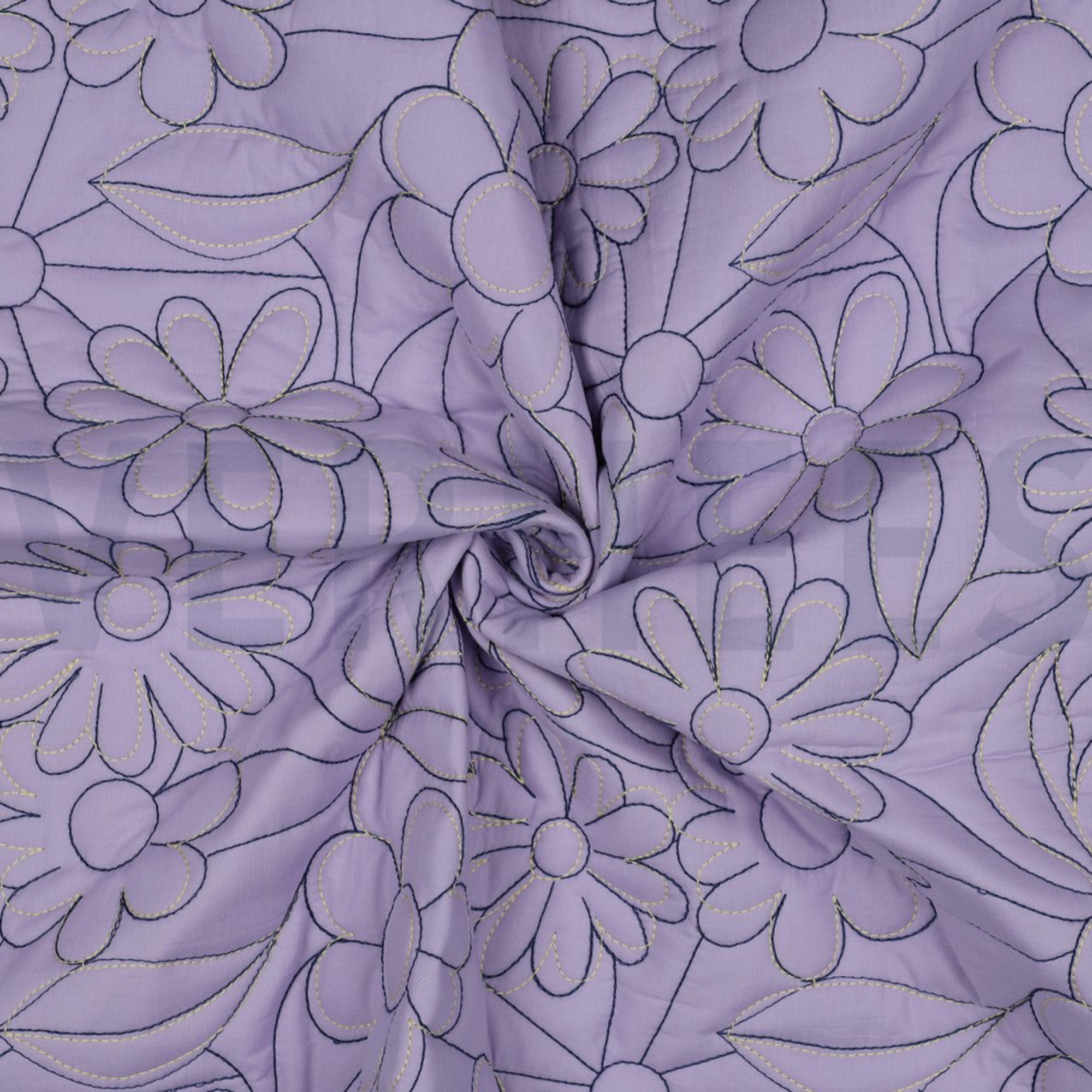 COTTON STEPPED FLOWERS LAVENDER (high resolution) #3