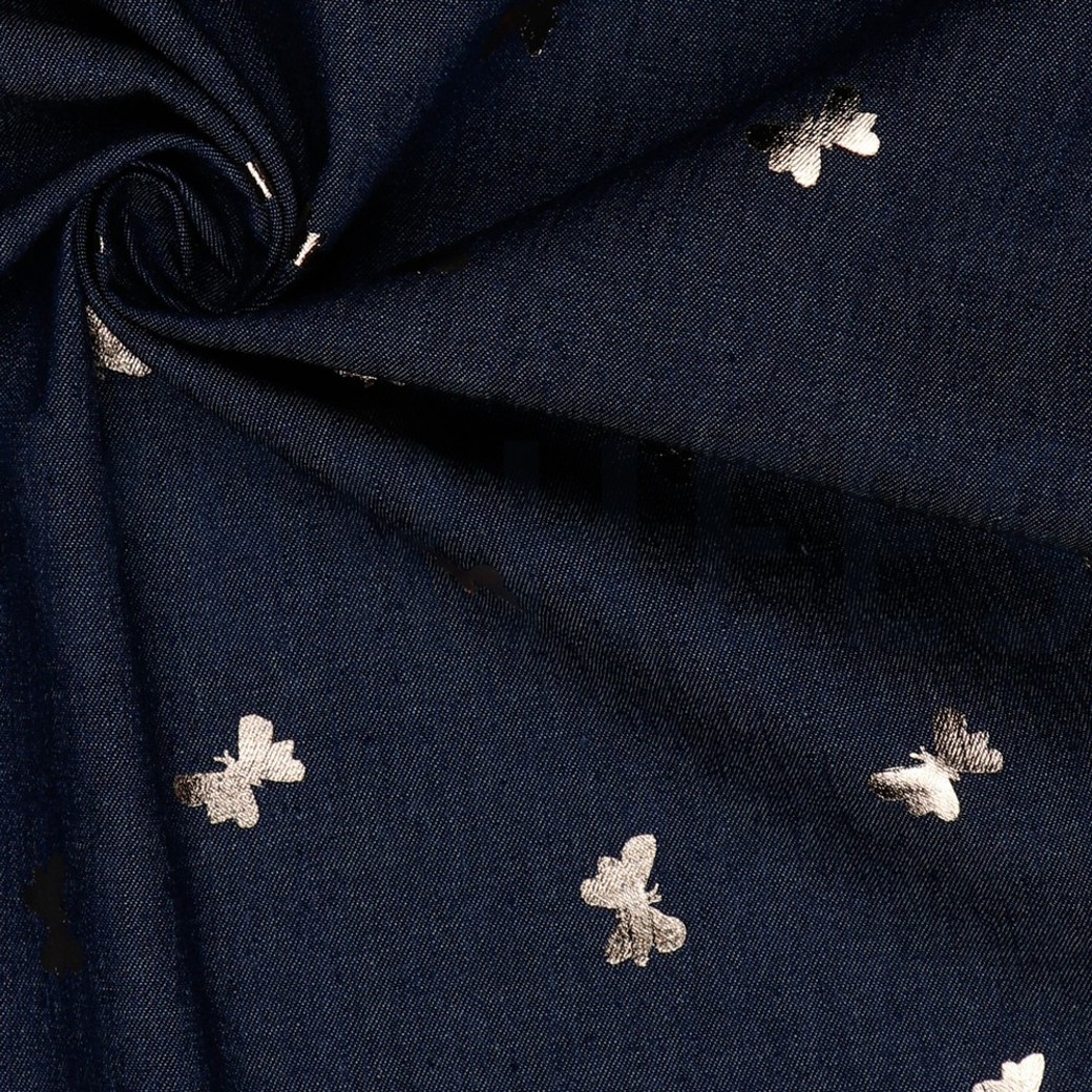 JEANS FOIL BUTTERFLIES JEANS WASHED #3