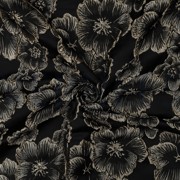 JACQUARD FLOWERS BLACK (thumbnail) #3
