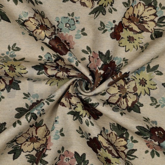 GOBELIN CHENILLE FLOWERS SAND #7