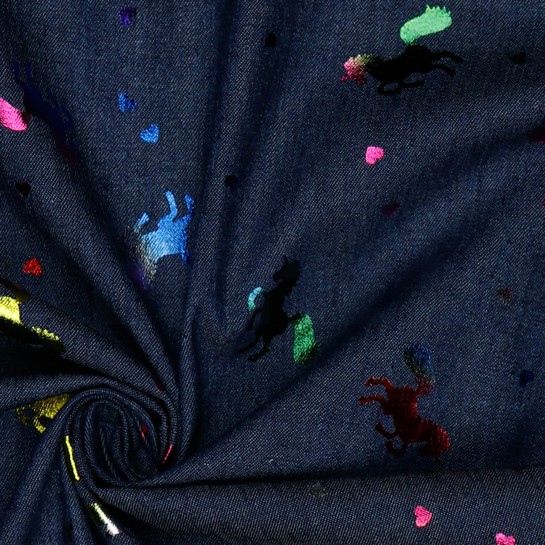 JEANS FOIL UNICORNS JEANS WASHED #7