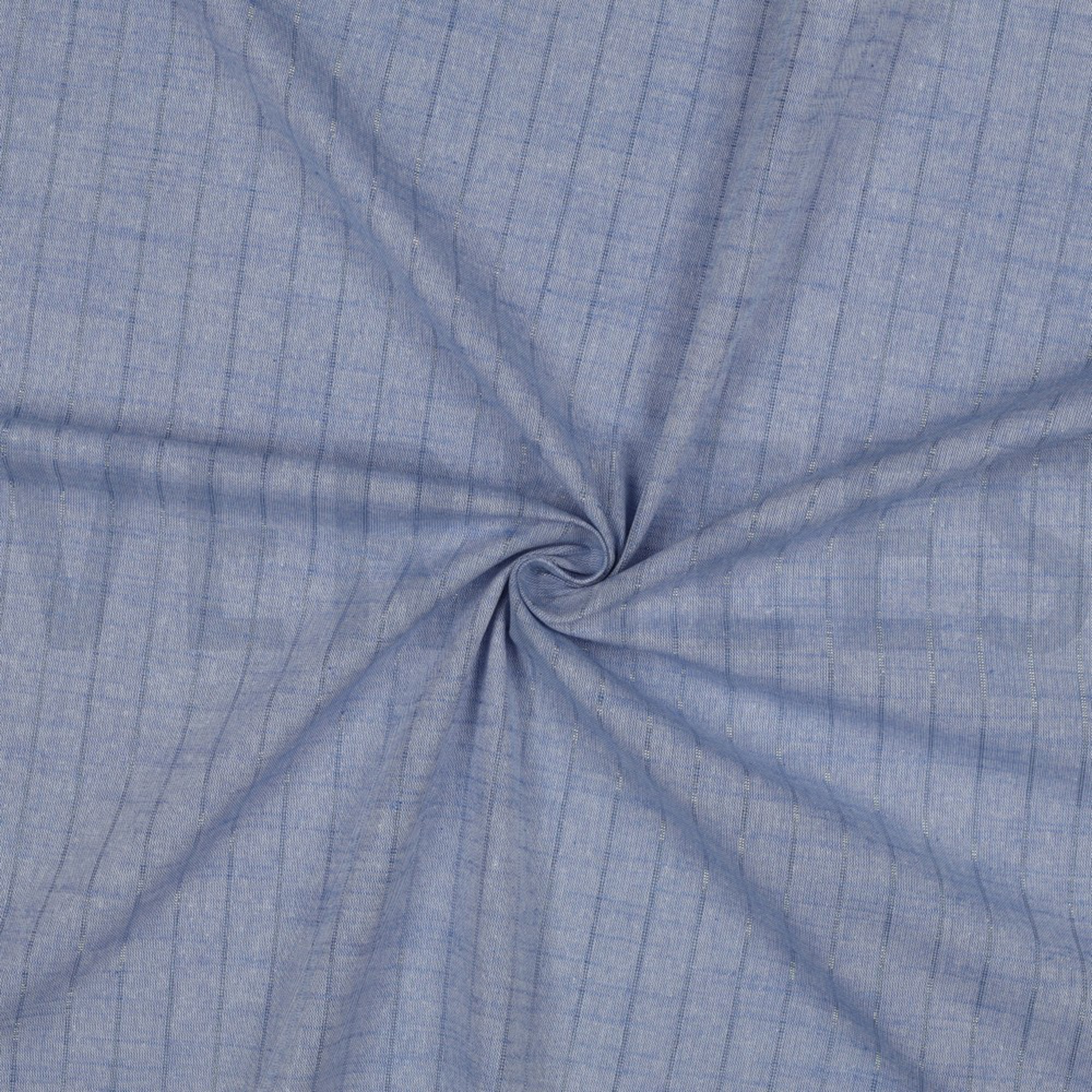 COTTON YARN DYED STRIPES LUREX BLUE (high resolution) #3