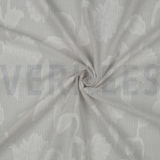 COTTON YARN DYED STRIPES JACQUARD FLOWERS SAND (thumbnail) #3