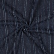 DENIM JACQUARD DISSTRESSED STRIPES INDIGO (thumbnail) #3