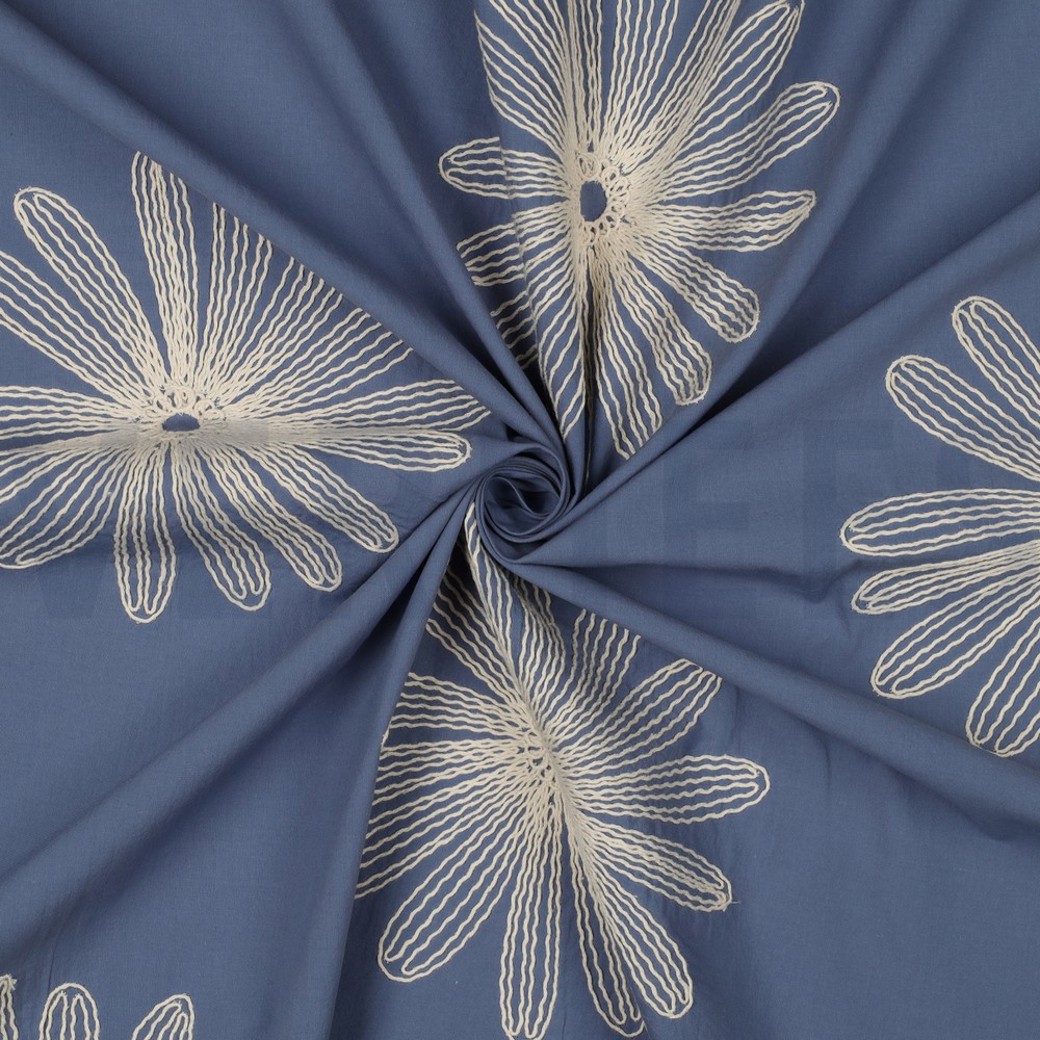 COTTON EMBROIDERY FLOWERS JEANS #3