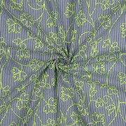 COTTON STRIPES NEON EMBROIDERY BLUE WITH GREEN NEON (thumbnail) #3