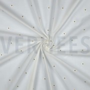 COTTON VOILE EMBROIDERY LUREX FLOWERS WHITE (thumbnail) #3