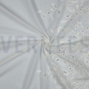 COTTON VOILE ONE-SIDE BORDER ONE-SIDE SCALLOP WHITE (thumbnail) #3