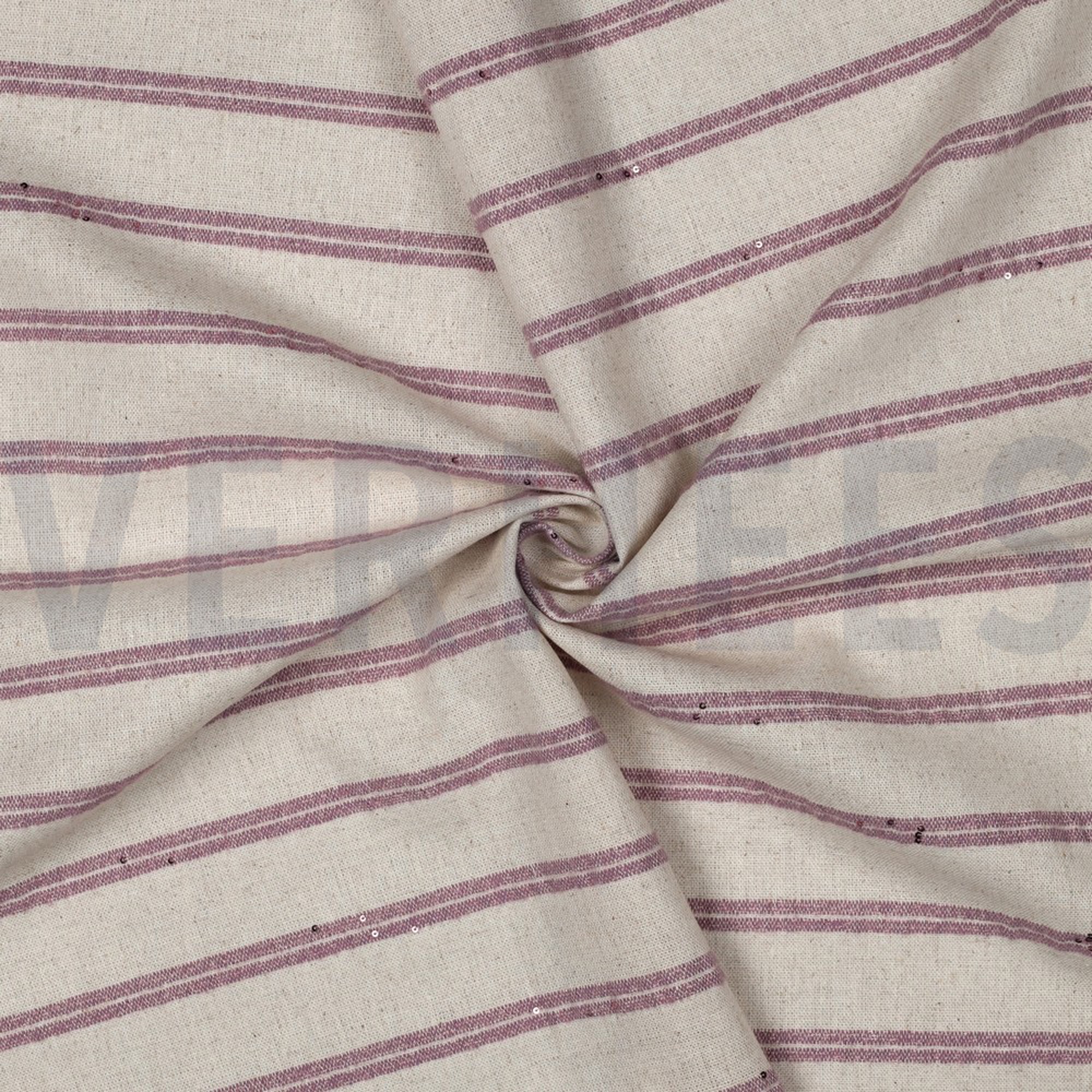 LINEN STRIPES LUREX SEQUINS DARK BLUSH (high resolution) #3
