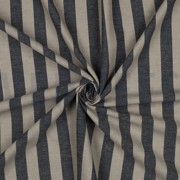 LINEN VISCOSE YARN DYED STRIPES NAVY (thumbnail) #3
