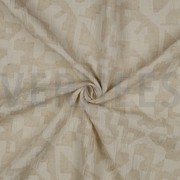 LINEN COTTON JACQUARD ABSTRACT NATURAL (thumbnail) #3