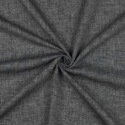 LINEN COTTON HERRINGBONE BLACK (thumbnail) #3