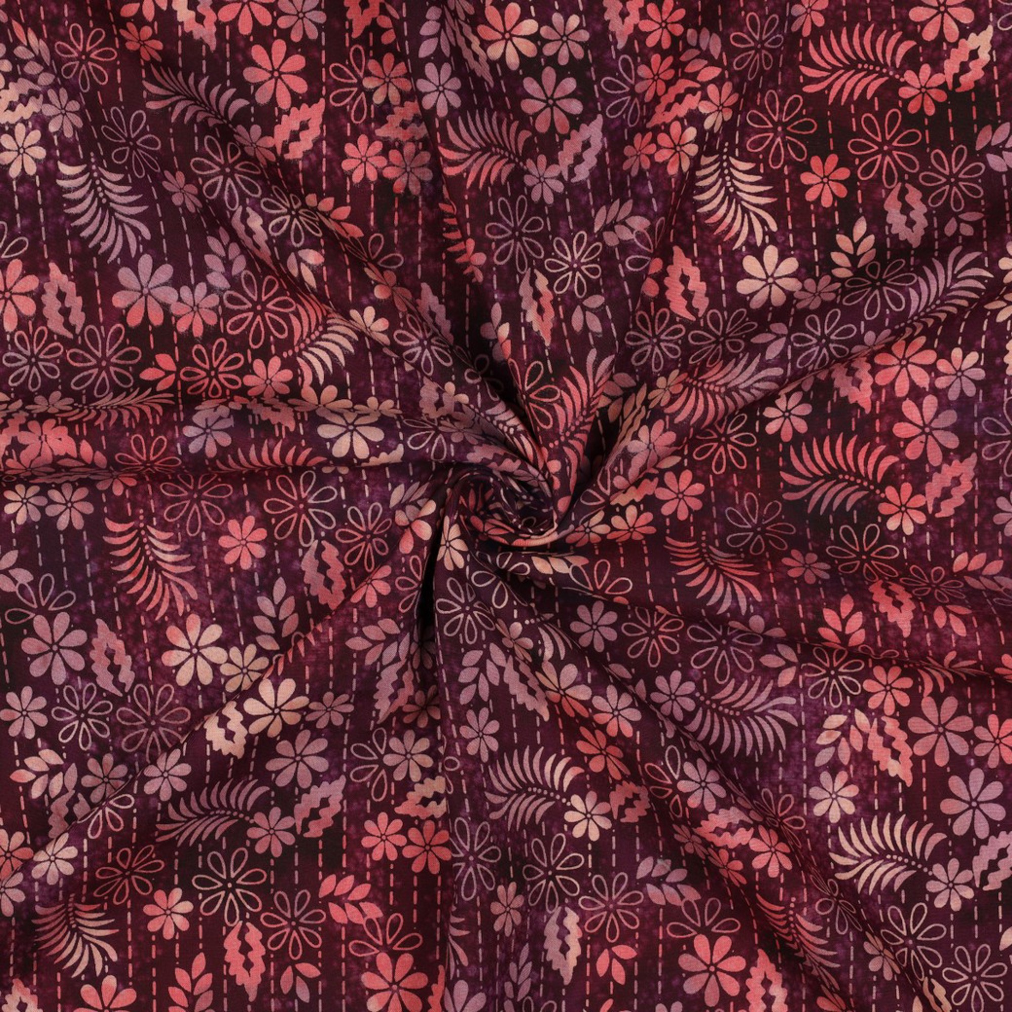 HANDCRAFTED BATIK VISCOSE CERISE (high resolution) #3