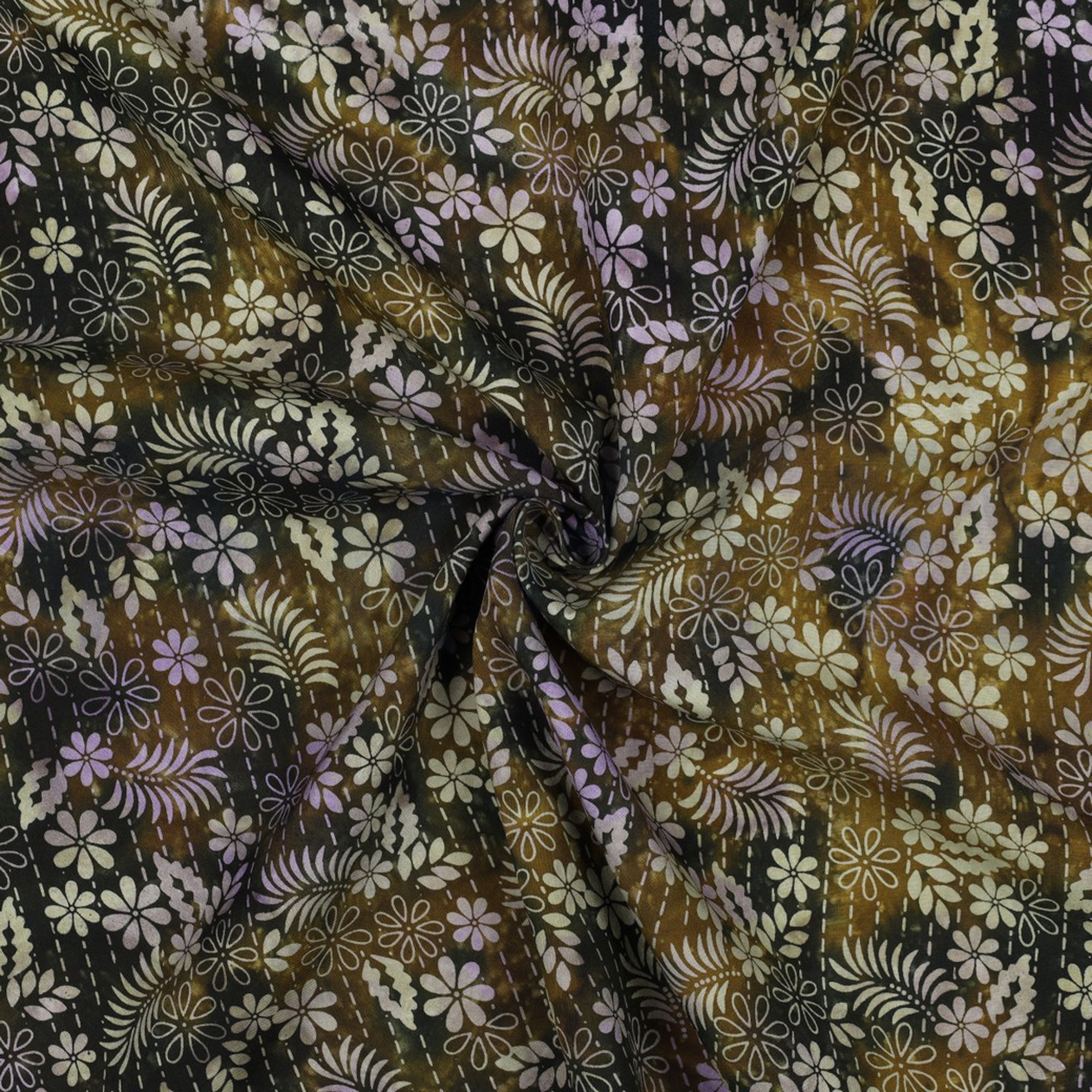 HANDCRAFTED BATIK VISCOSE GREEN (high resolution) #3