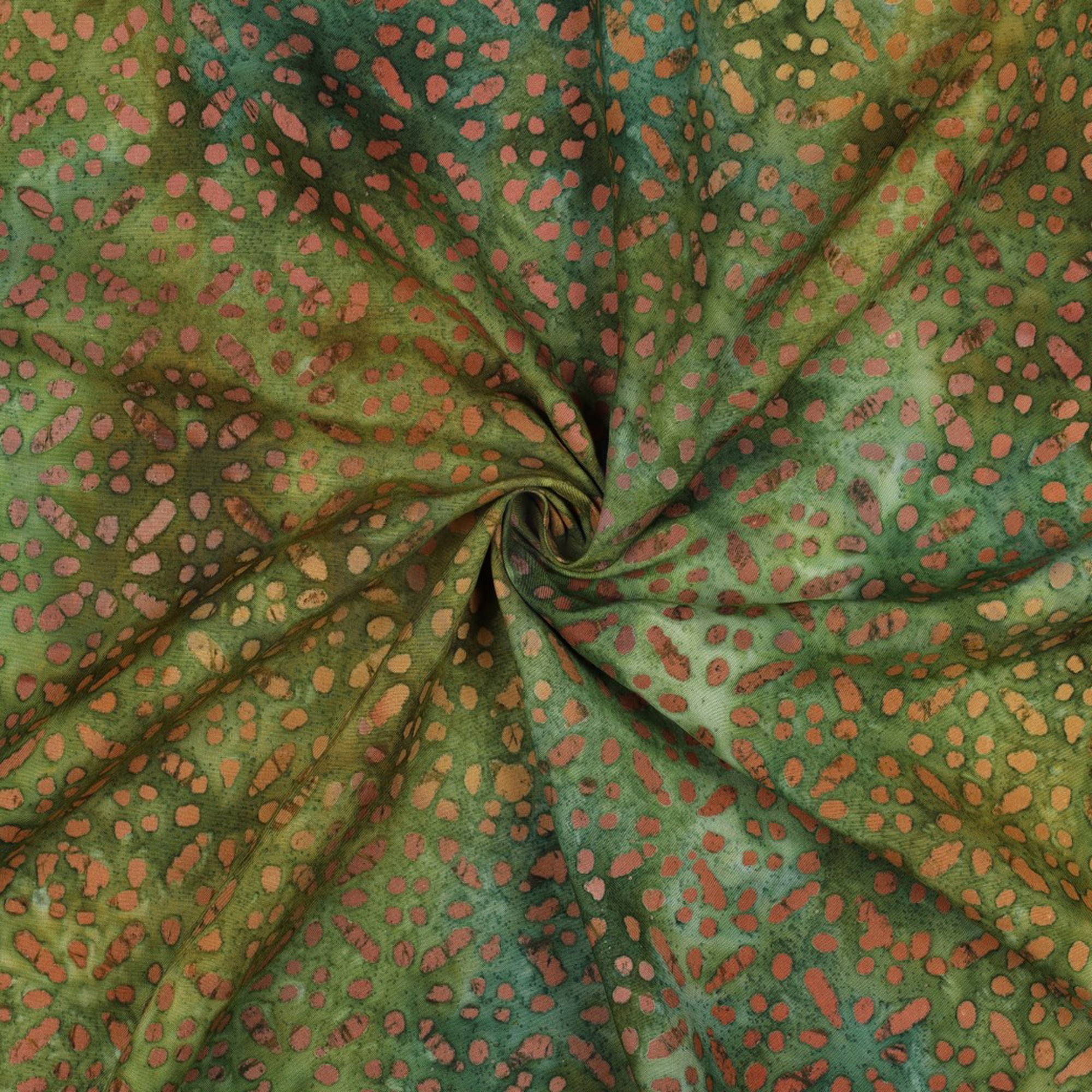HANDCRAFTED BATIK VISCOSE GREEN (high resolution) #3
