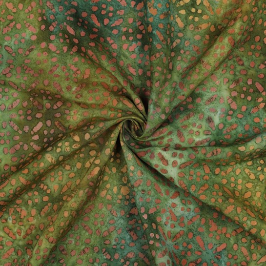 HANDCRAFTED BATIK VISCOSE GREEN #7