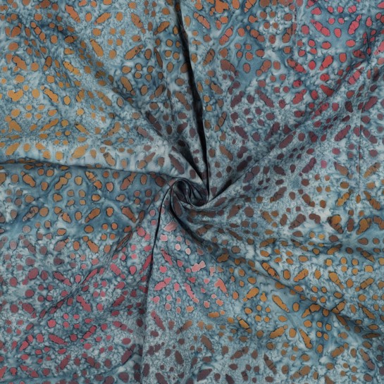 HANDCRAFTED BATIK VISCOSE BLUE #7