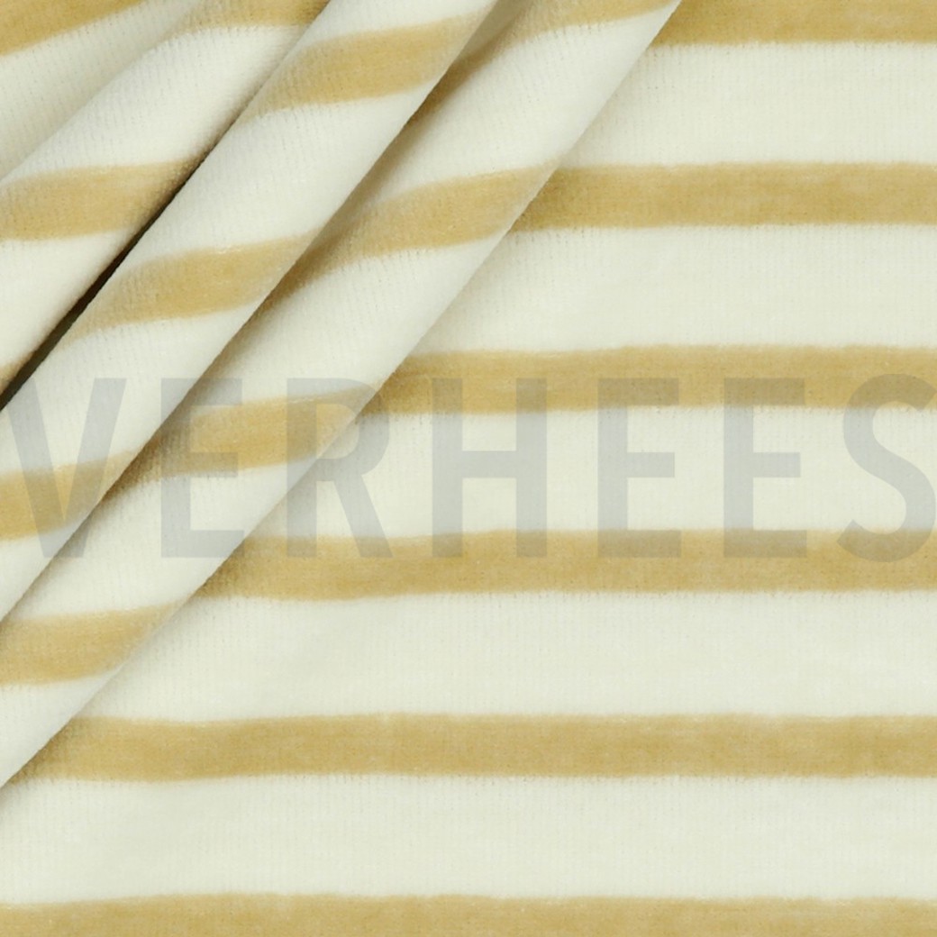 NICKY YARN DYED STRIPE ECRU / SAND #3