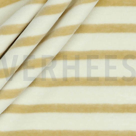 NICKY VELOURS YARN DYED STRIPES ECRU / SAND #7