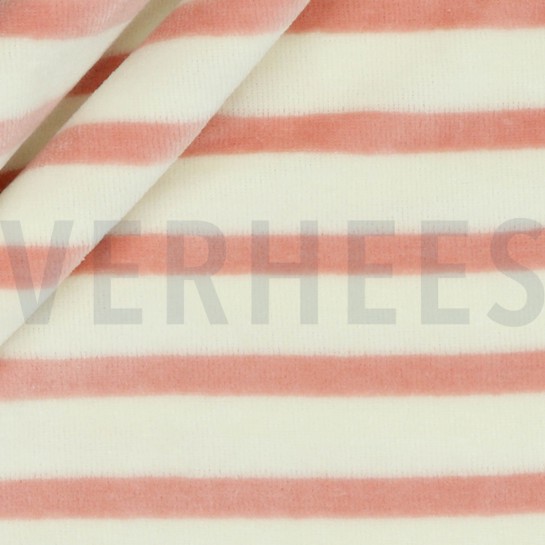 NICKY VELOURS RAYURES TEINTES FIL ROSE POUDRÉ #7