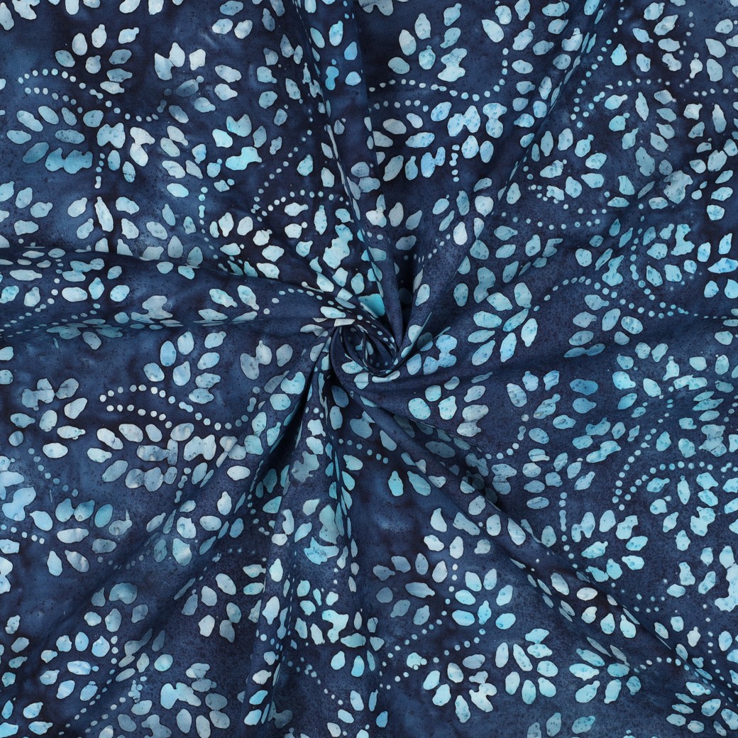 HANDCRAFTED BATIK COTTON NAVY #3