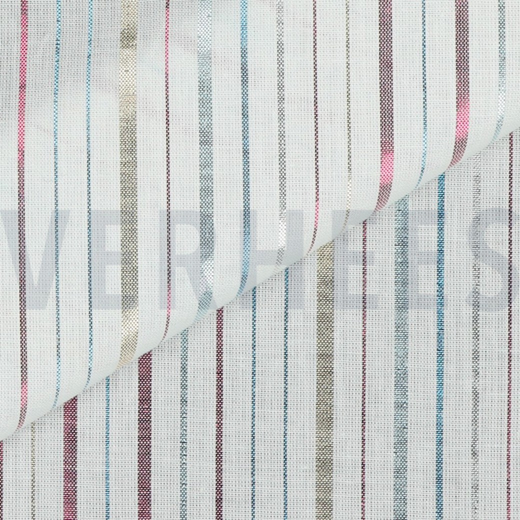 COTTON LUREX STRIPE WHITE #3