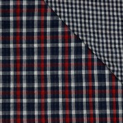 DOUBLE GAUZE DOUBLE SIDED CHECKS NAVY (thumbnail) #3