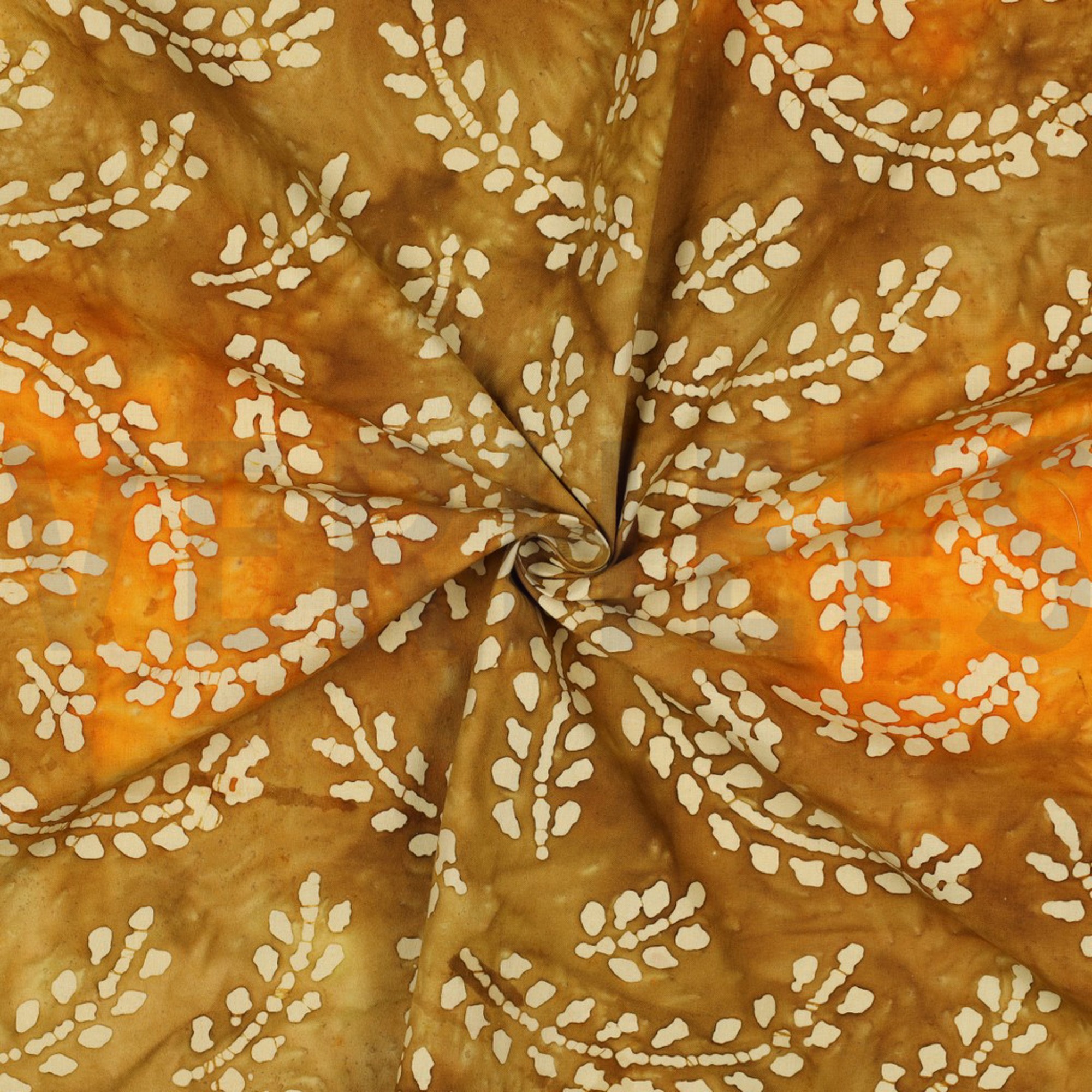 HANDCRAFTED BATIK COTTON ORANGE (high resolution) #3
