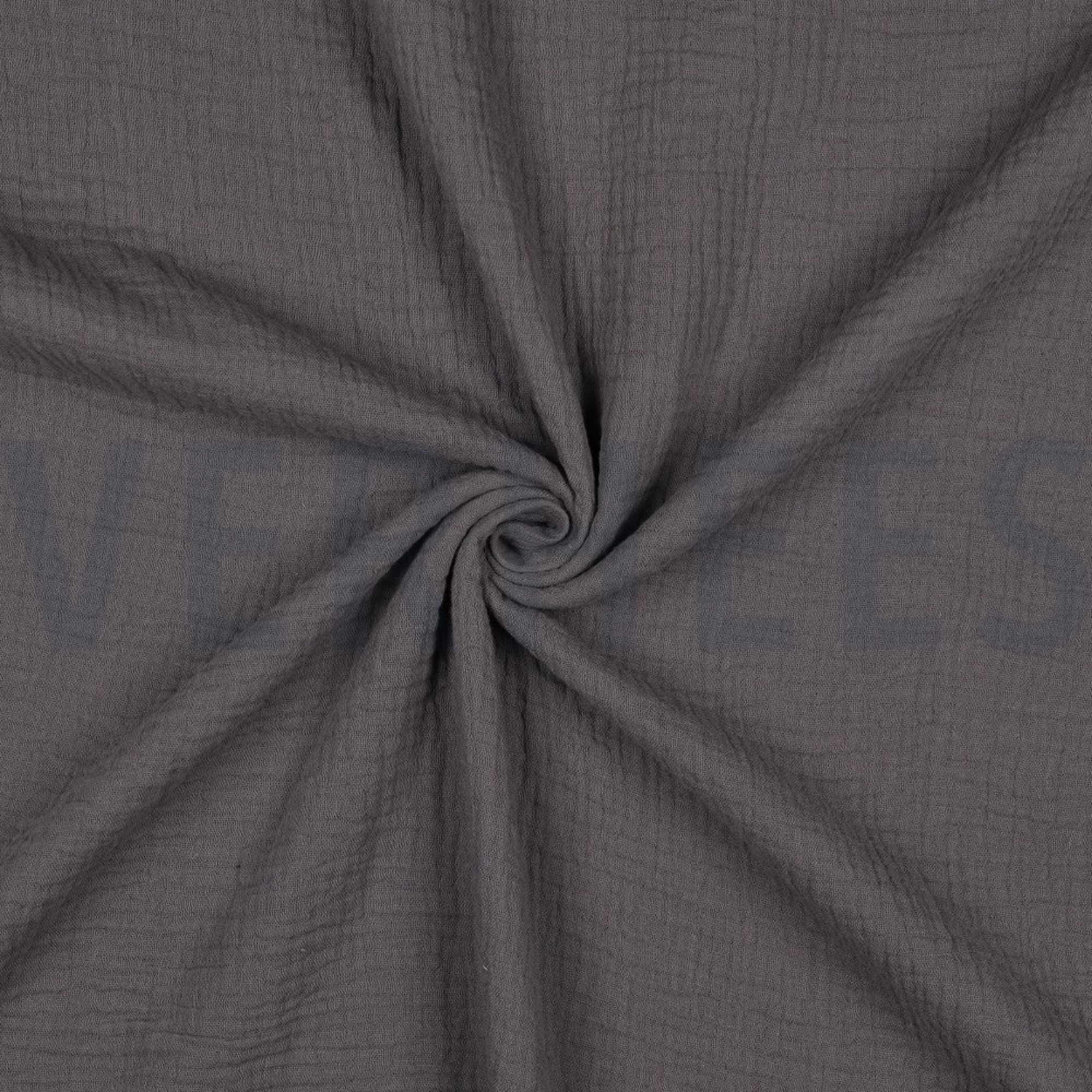 DOUBLE GAUZE GOTS DARK GREY (high resolution) #3