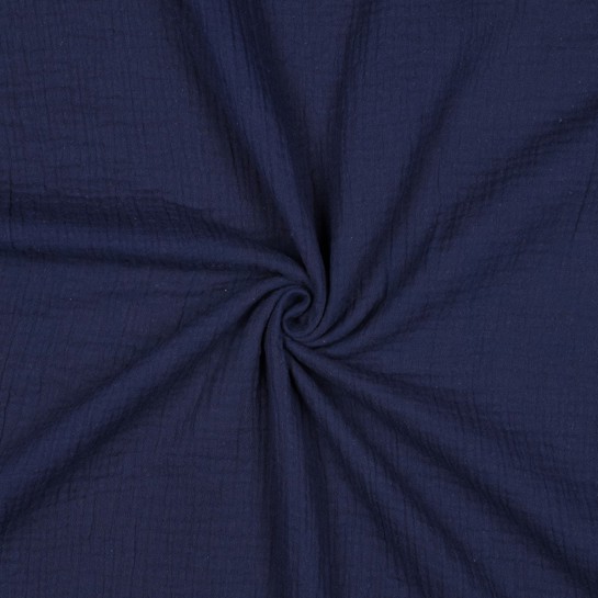 DOUBLE GAUZE GOTS NAVY #7