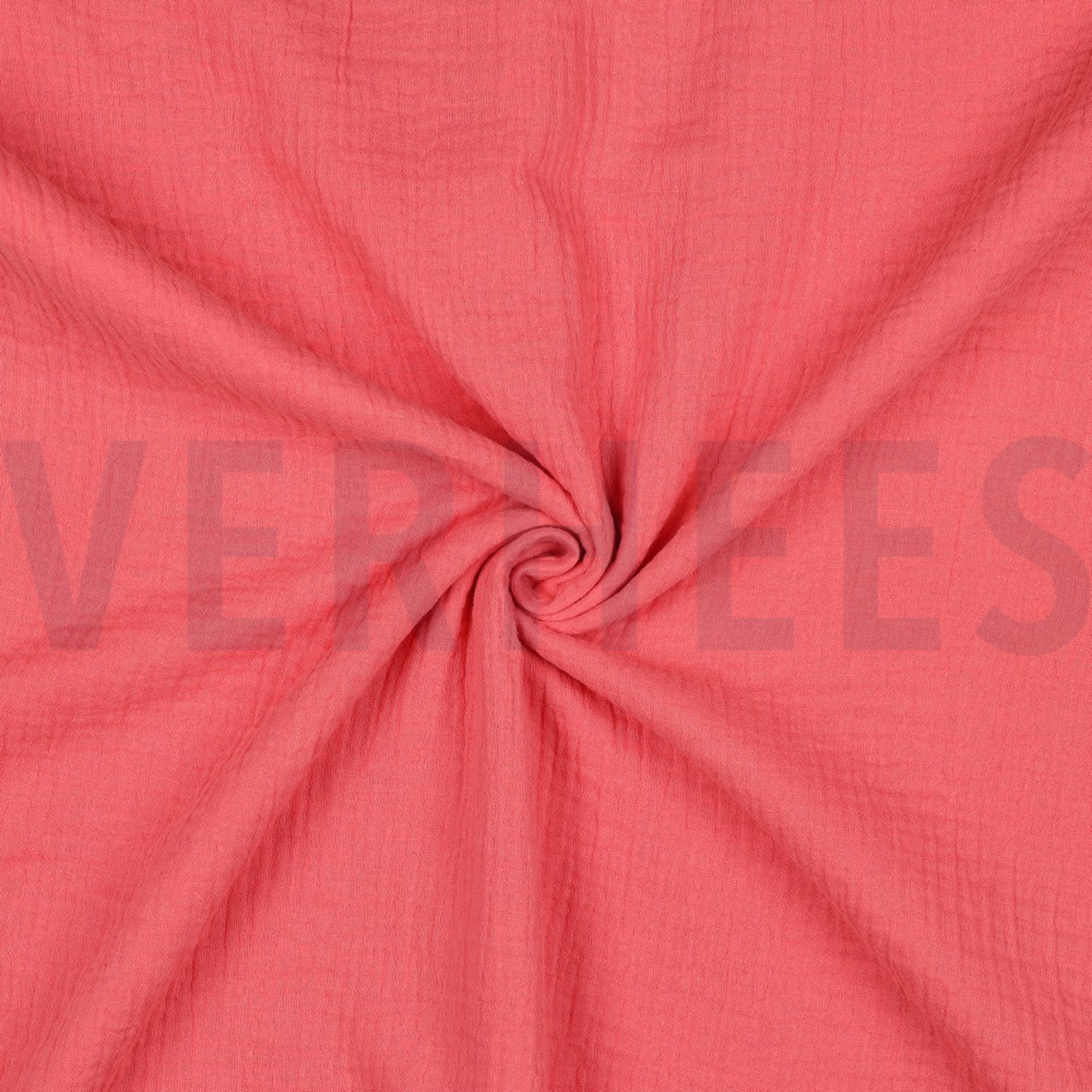 DOUBLE GAUZE GOTS CORAL (high resolution) #3