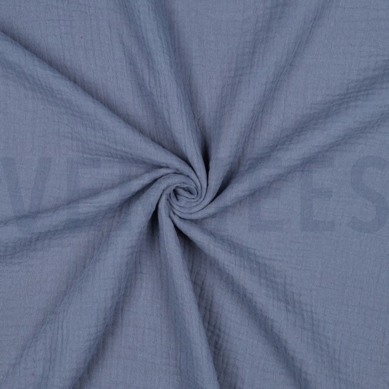 MUSSELIN GOTS JEANSBLAU #7