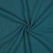 DOUBLE GAUZE GOTS DARK CYAN (thumbnail) #3